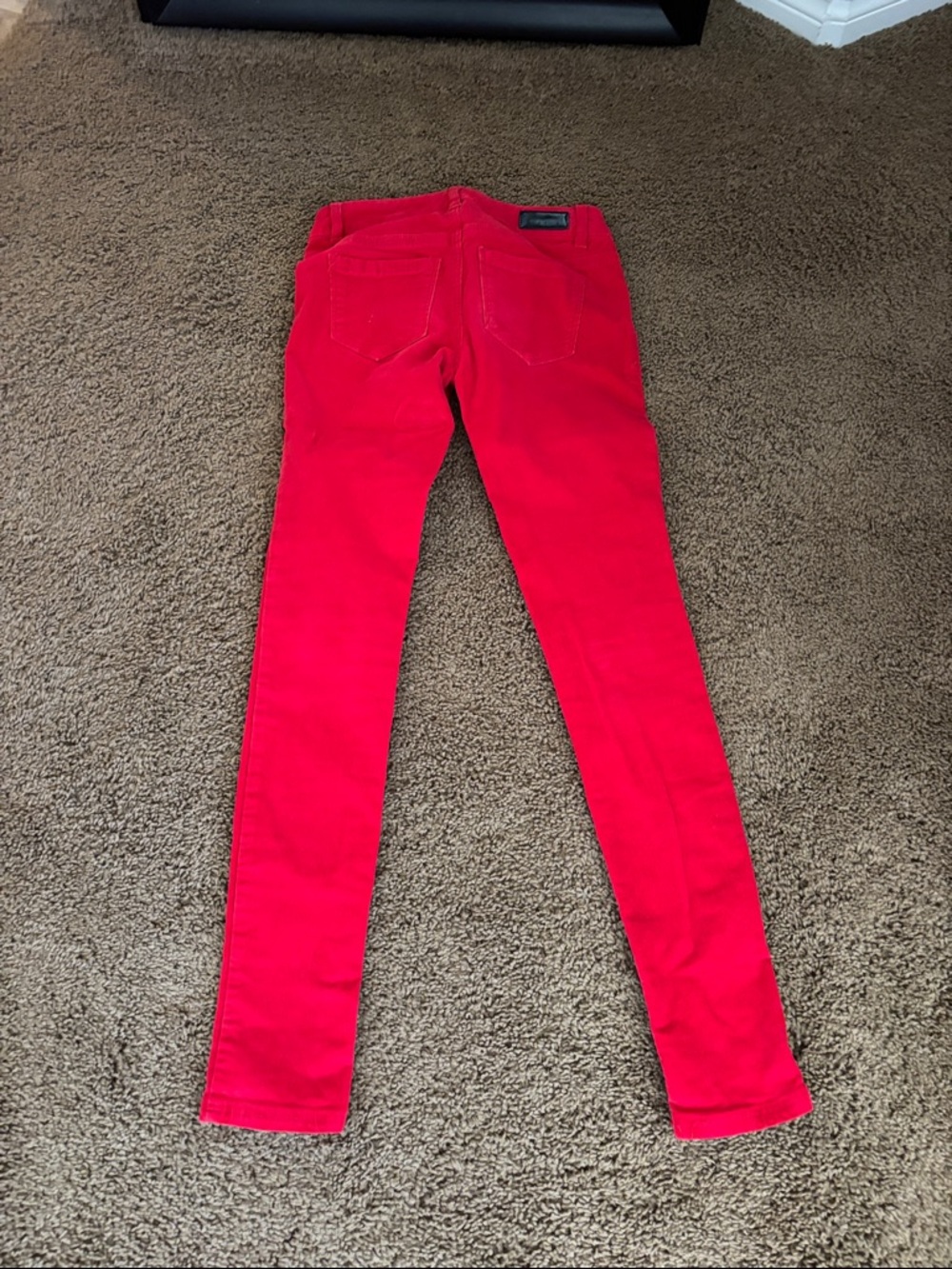 Tinseltown Red Skinny Corduroy Jeans